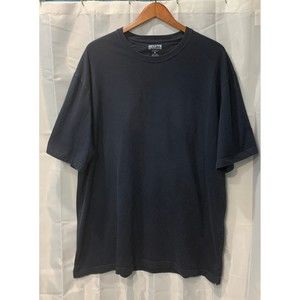 Duluth Trading Co Longtail Men’s Size XL Short Sleeve Navy Blue Shirt